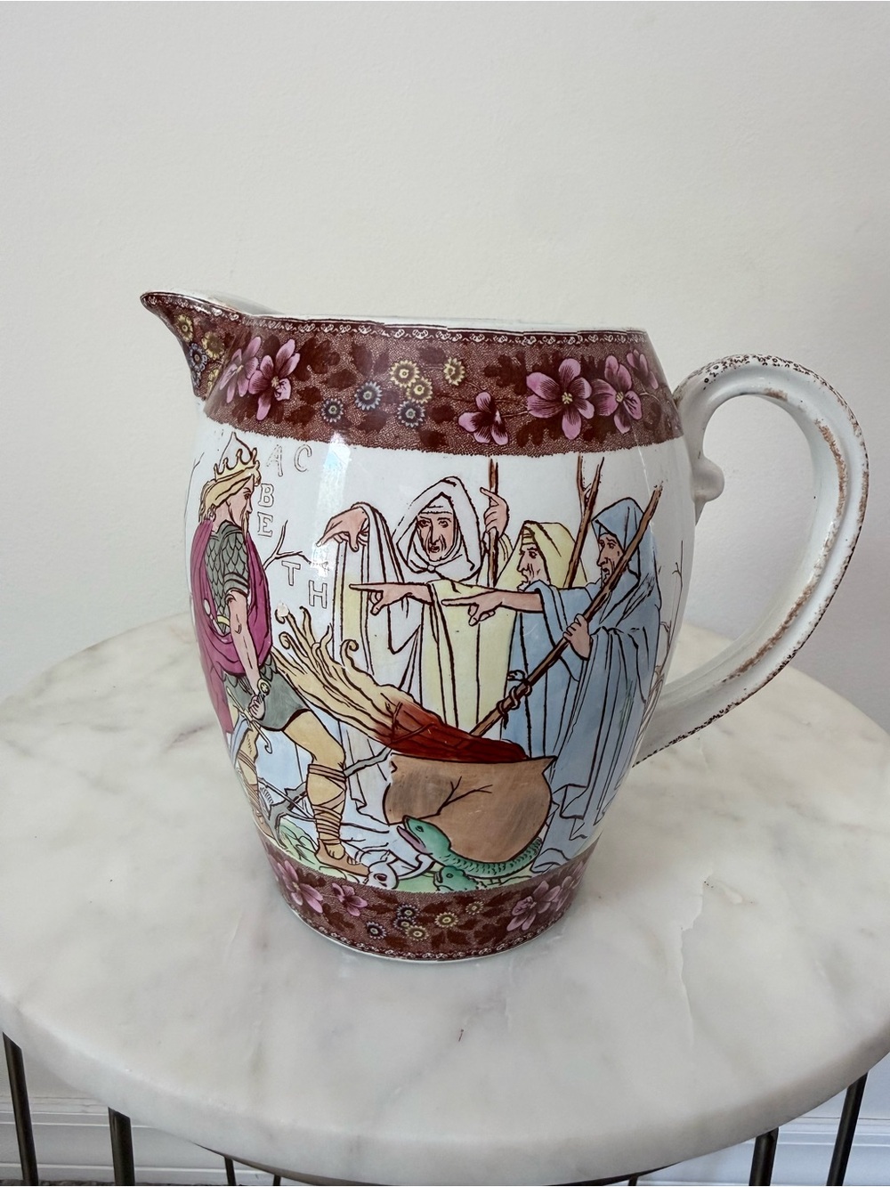 Antique Copeland Spode Shakespeare Pitcher